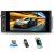 GOHHDL Radio para Coche 1 DIN con CarPlay inalámbrico Android Auto, Pantalla Táctil de 6 Pulgadas con Bluetooth Manos Libres, Mirror Link, FM, EQ, AUX/USB/Tipo C, SWC, Cámara + Controles Remotos